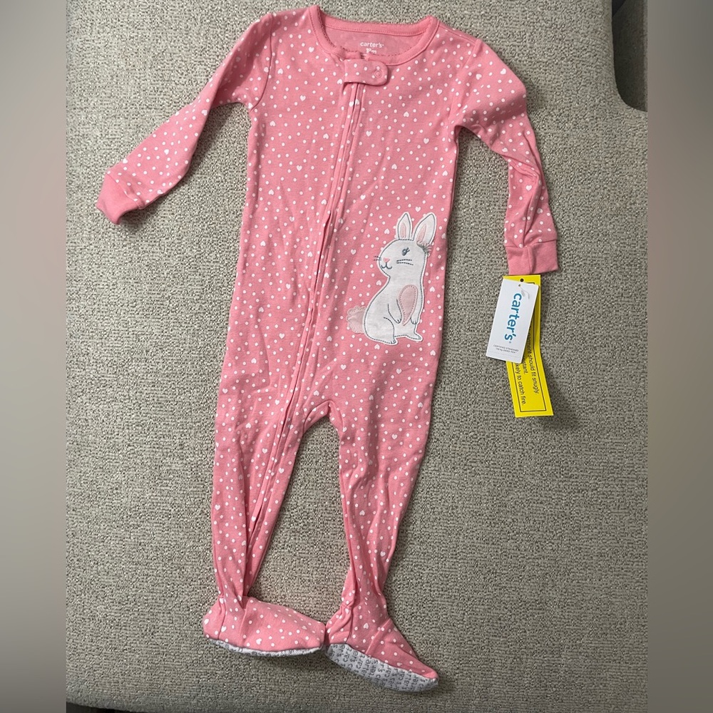 Carters Girls Pajama Sleep & Play Size 18M